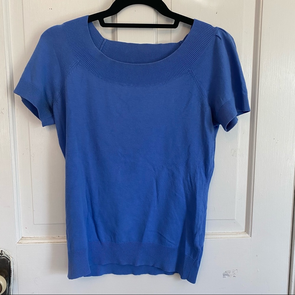 Banana Republic Blue Knit Top